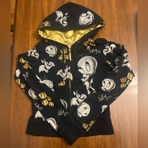 Looney Tunes Character Zip Front Hoodie
